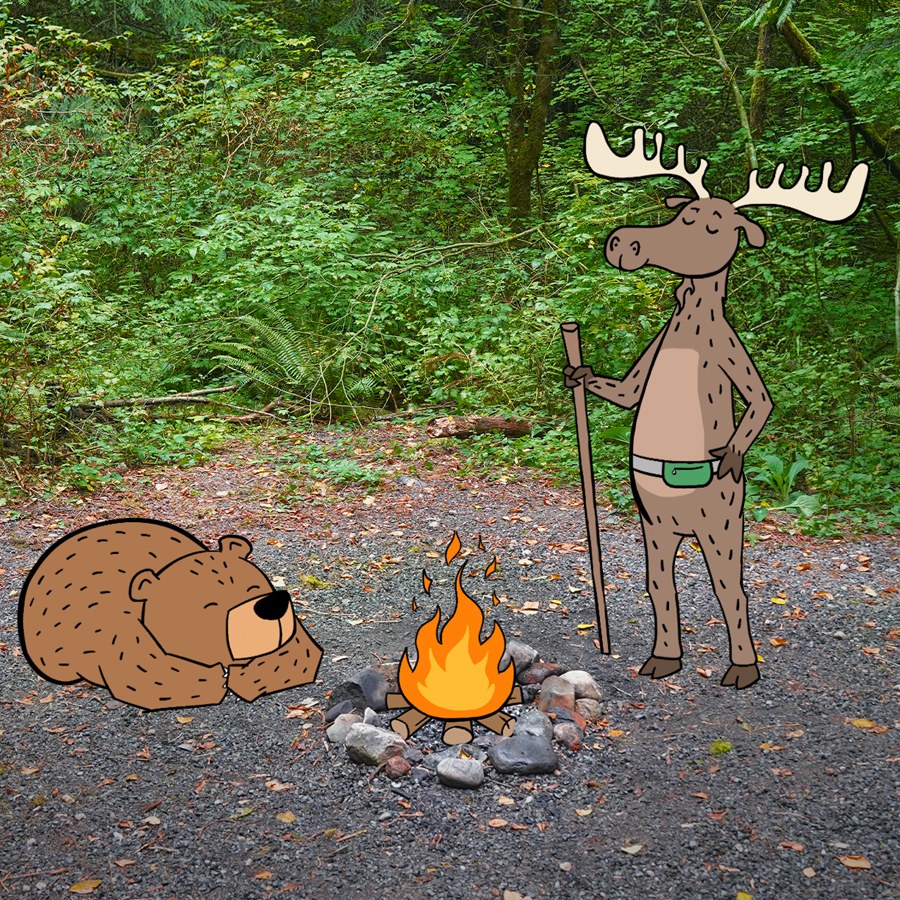A camper drawing a bow on the archery range